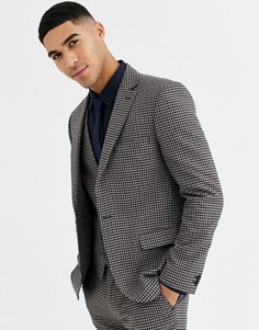 Пиджак скинни в клетку Rudie-Коричневый