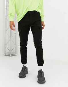 Черные брюки-карго Topman-Черный