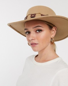 Фетровая шляпа ASOS DESIGN-Коричневый