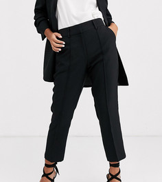 Строгие узкие брюки ASOS DESIGN Petite-Черный цвет