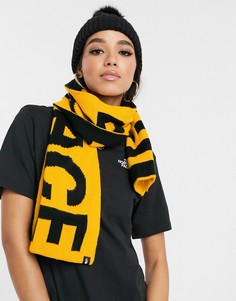 Желтый шарф с логотипом The North Face