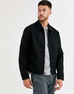 Черная куртка Харрингтон ASOS DESIGN-Черный цвет