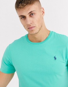 Светло-зеленая футболка с логотипом Polo Ralph Lauren-Зеленый