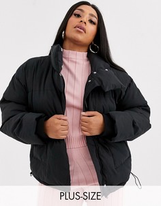 Черная дутая куртка Missguided Plus-Черный