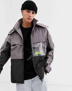 Ветровка в стиле милитари Taka Original-Серый