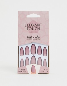 Накладные ногти Elegant Touch Wild Nudes - Feelin my Selfie-Розовый