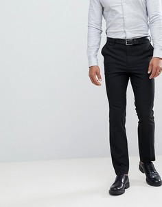 Черные строгие облегающие брюки New Look-Черный