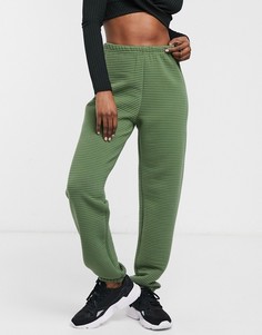 Джоггеры в рубчик цвета хаки Missguided-Зеленый
