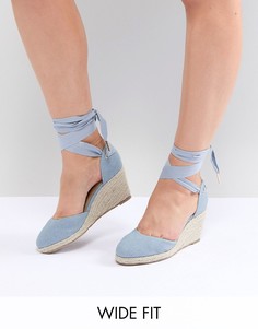 Эспадрильи на танкетке для широкой стопы Truffle Collection-Мульти