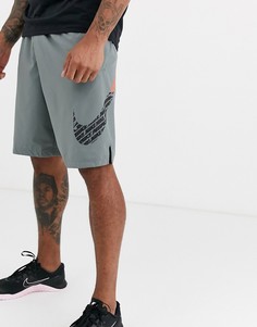 Серые шорты с логотипом-галочкой Nike Training-Серый