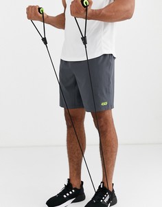 Серые спортивные шорты из быстросохнущей ткани ASOS 4505-Серый
