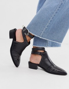 Черные туфли в стиле вестерн Bronx-Черный