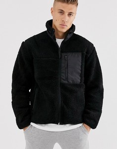 Куртка из искусственного меха Cotton On-Черный Cotton:On