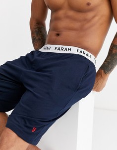 Темно-синие шорты для дома Farah-Темно-синий
