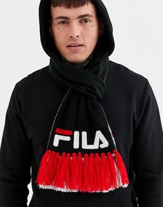 Черный шарф с логотипом Fila Olly