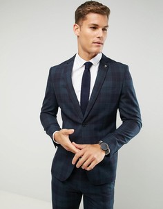 Облегающий пиджак в клетку Farah-Зеленый