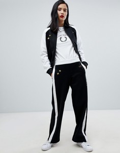 Спортивные штаны колор блок Fred Perry x Bella Freud-Черный