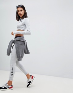 Леггинсы с логотипом Tommy Hilfiger-Серый