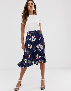 Юбка с цветочным принтом Vero Moda-Мульти