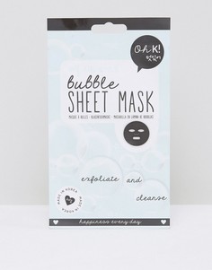 Отшелушивающая и очищающая тканевая маска для лица с пенящимся эффектом Oh K!-Бесцветный