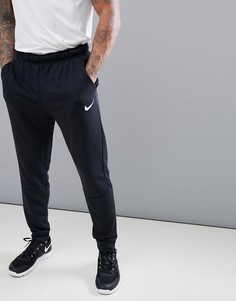 Суженные книзу черные флисовые джоггеры Nike Training dri-fit 860371-010-Черный