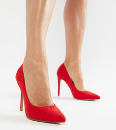 Красные туфли-лодочки на высоком каблуке с заостренным носком ASOS DESIGN Paris-Красный