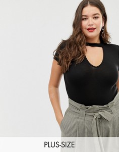 Боди с чокером New Look Curve-Черный