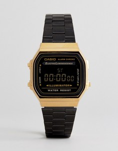 Черные наручные цифровые часы Casio A168WEGB-Черный