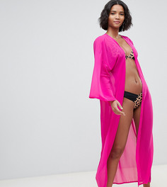 Эксклюзивное пляжное кимоно ярко-розового цвета South Beach-Розовый