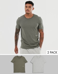 Набор из 2 футболок с логотипом Calvin Klein-Мульти