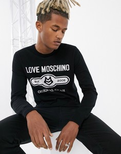 Джемпер с логотипом Love Moschino-Черный