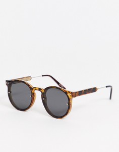 Черепаховые круглые солнцезащитные очки Spitfire-Коричневый