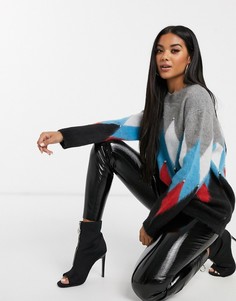 Oversize-джемпер с заклепками Replay-Мульти