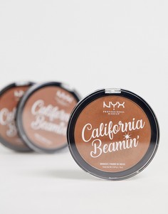 Бронзатор для лица и тела NYX Professional Makeup California Beamin - Golden State-Коричневый цвет