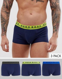 Набор из 3 боксеров-брифов BOSS-Темно-синий