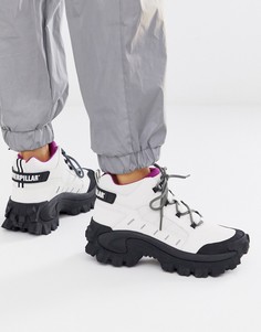 Белые гибридные высокие походные кроссовки CAT - Resistor-Белый Caterpillar