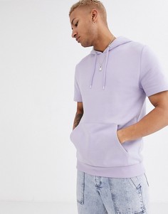 Лавандовый худи с короткими рукавами ASOS DESIGN-Фиолетовый