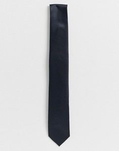 Черный однотонный галстук Gianni Feraud