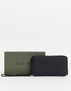 Кожаный кошелек AllSaints-Черный