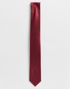 Красный однотонный галстук Gianni Feraud