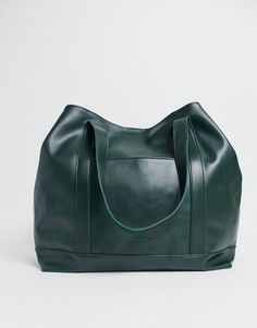 Зеленая большая сумка-тоут Claudia Canova-Зеленый