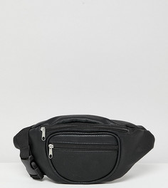 Черная сумка-кошелек на пояс из переработанного полиуретана Reclaimed Vintage inspired-Черный
