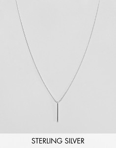 Эксклюзивное серебряное ожерелье с подвеской-планкой Kingsley Ryan-Серебряный