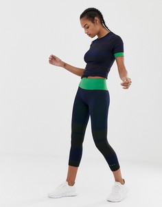 Леггинсы длиной 7/8 в полоску ASOS 4505-Мульти