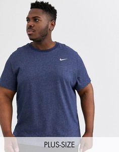 Темно-синяя футболка Nike Training Plus-Темно-синий