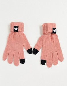 Розовые перчатки для сенсорных экранов Religion Dusty-Розовый