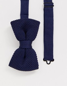 Трикотажный галстук-бабочка Gianni Feraud-Темно-синий