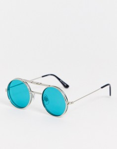 Круглые бирюзовые очки Spitfire Lennon-Синий