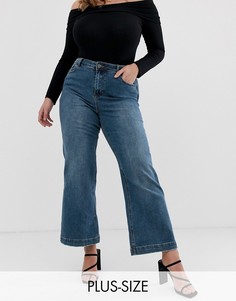 Синие расклешенные джинсы в винтажном стиле Simply Be Joss-Синий