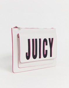 Клатч с логотипом Juicy Couture-Белый